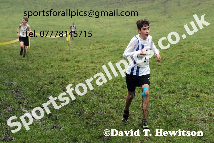 Boys under-13s, NECAA Junior Cross Country Relays, Thornley Farm, Peterlee, Saturday, December 12th. Photo: David T. Hewitson/Sports for All Pics